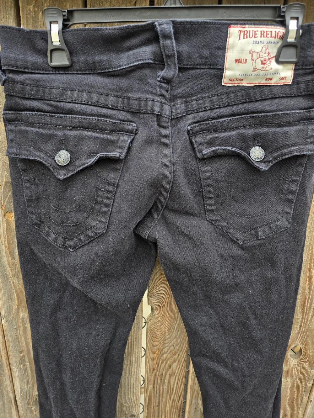 True Religion Black Men’s Ricky Jeans Classic Straight Fit Size 29
